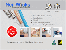 Tablet Screenshot of neilwicks.co.uk